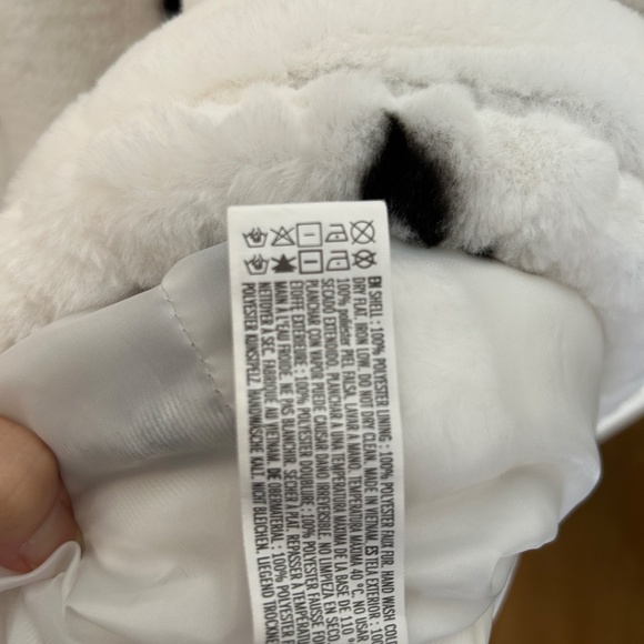 Trendy Faux Fur Zip-up Hoodie Coat w/ Drawstring Hem & Hand Warmer - Picture 11 of 11